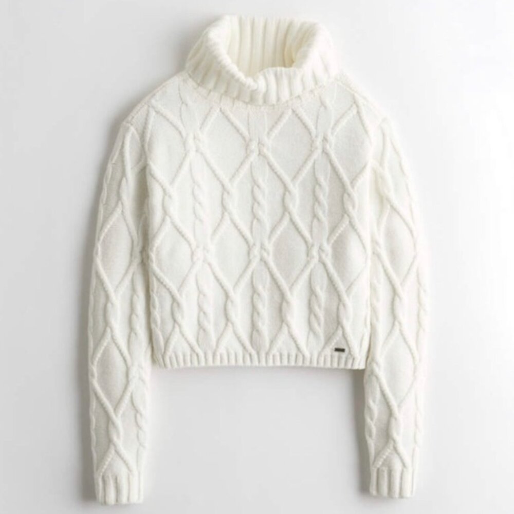 Light Blue Women's Hollister Sweater XS